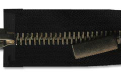 Молния металл Т-5 2 замка 80см (100шт) оксид