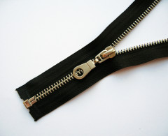 Молния металл Т-5 1 замок 40см (100шт) латунь