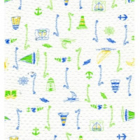 Полотно трикотажное Кулирка 30/1 набивная в рулоне  в Калининграде