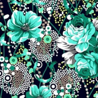 Полотно трикотажное Кулирка 30/1 набивная в рулоне  в Калининграде