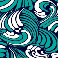 Полотно трикотажное Кулирка 30/1 набивная в рулоне  в Калининграде