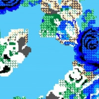 Полотно трикотажное Кулирка 30/1 набивная в рулоне  в Калининграде